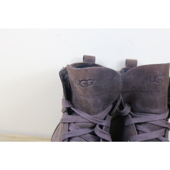 Ugg Boots Mens 11 Brown Leather Parkhurt Lace Up Combat Shoes main image 7